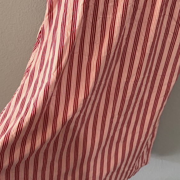 Matilda Jane Striped pink and Red heart to heart Dress pockets puff sleeve sz M - Picture 5 of 11